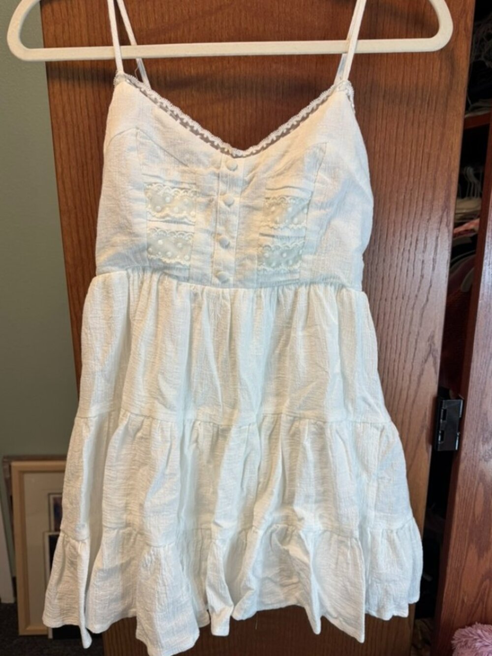 Princess Polly white mini dress.